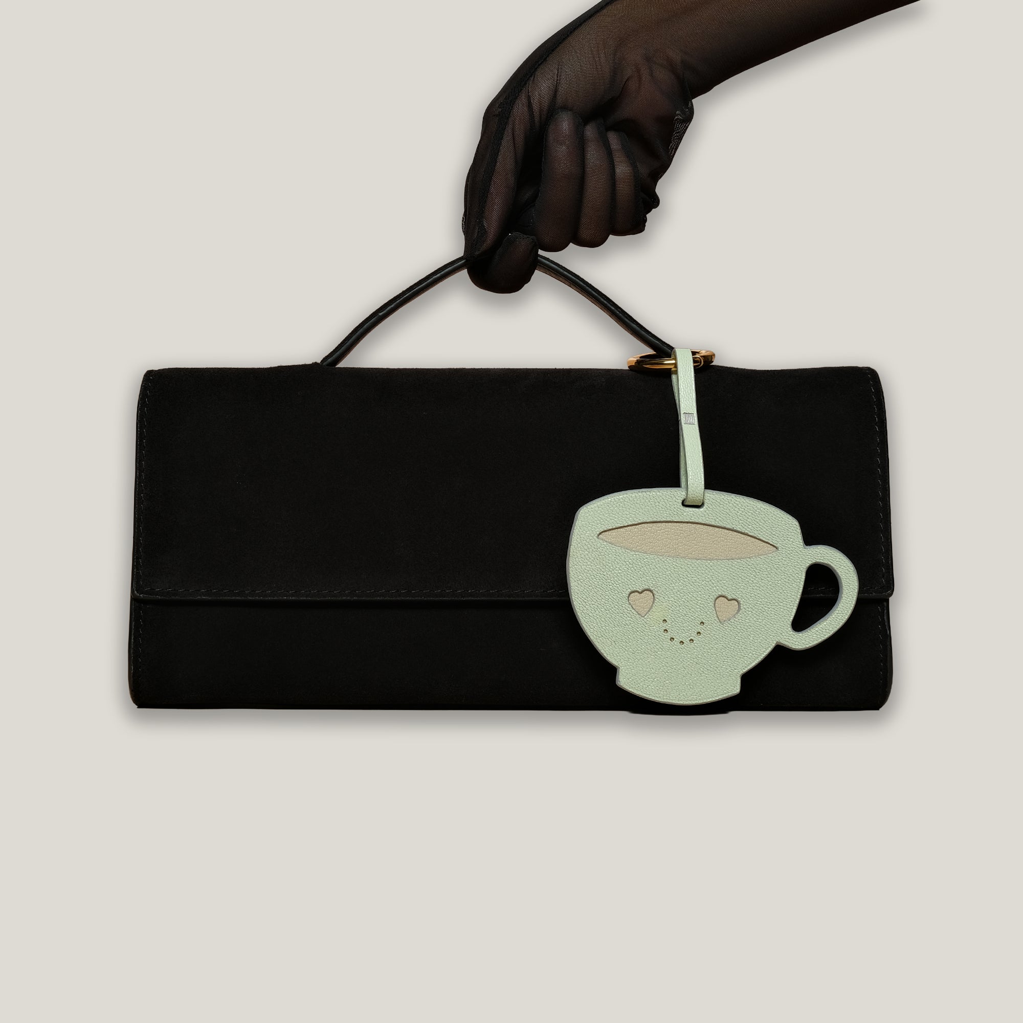 Sippette Charm in Pistachio Latte Chèvre