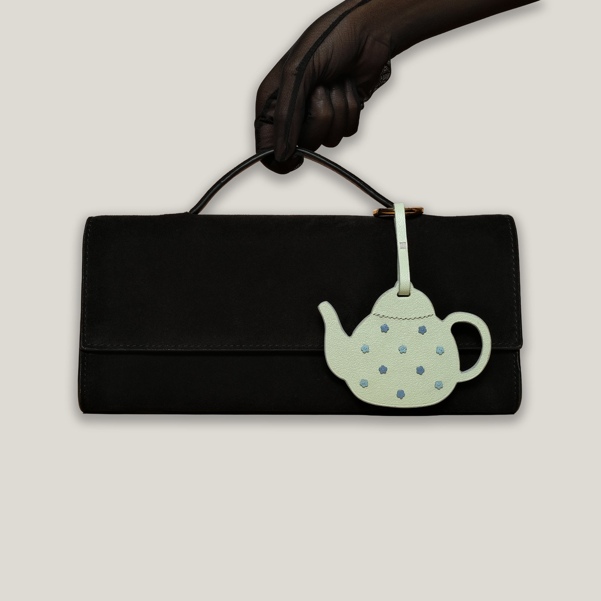 Lady Pouralot Charm in Pistachio Latte Chèvre