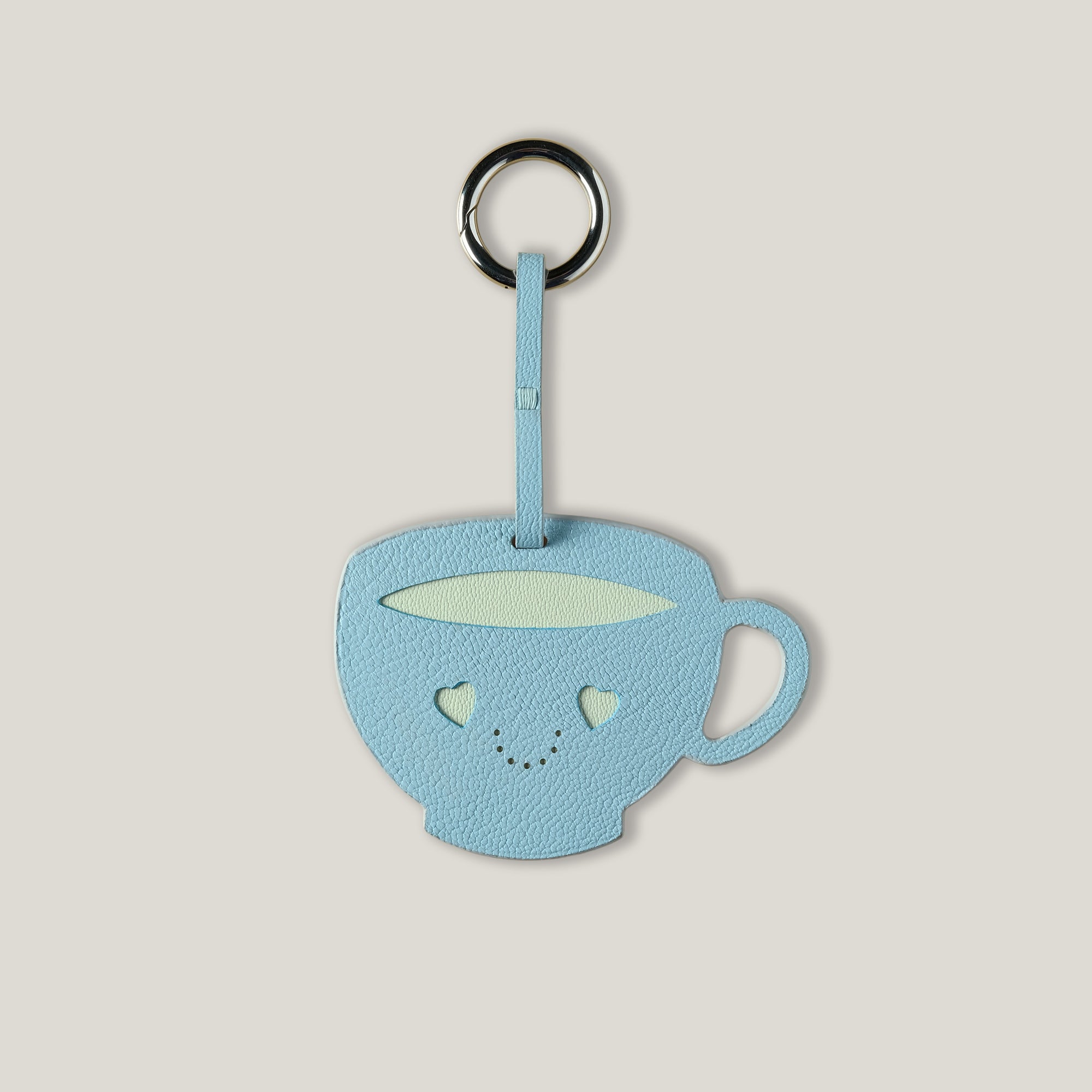 Sippette Charm in Sugar Blue Chèvre