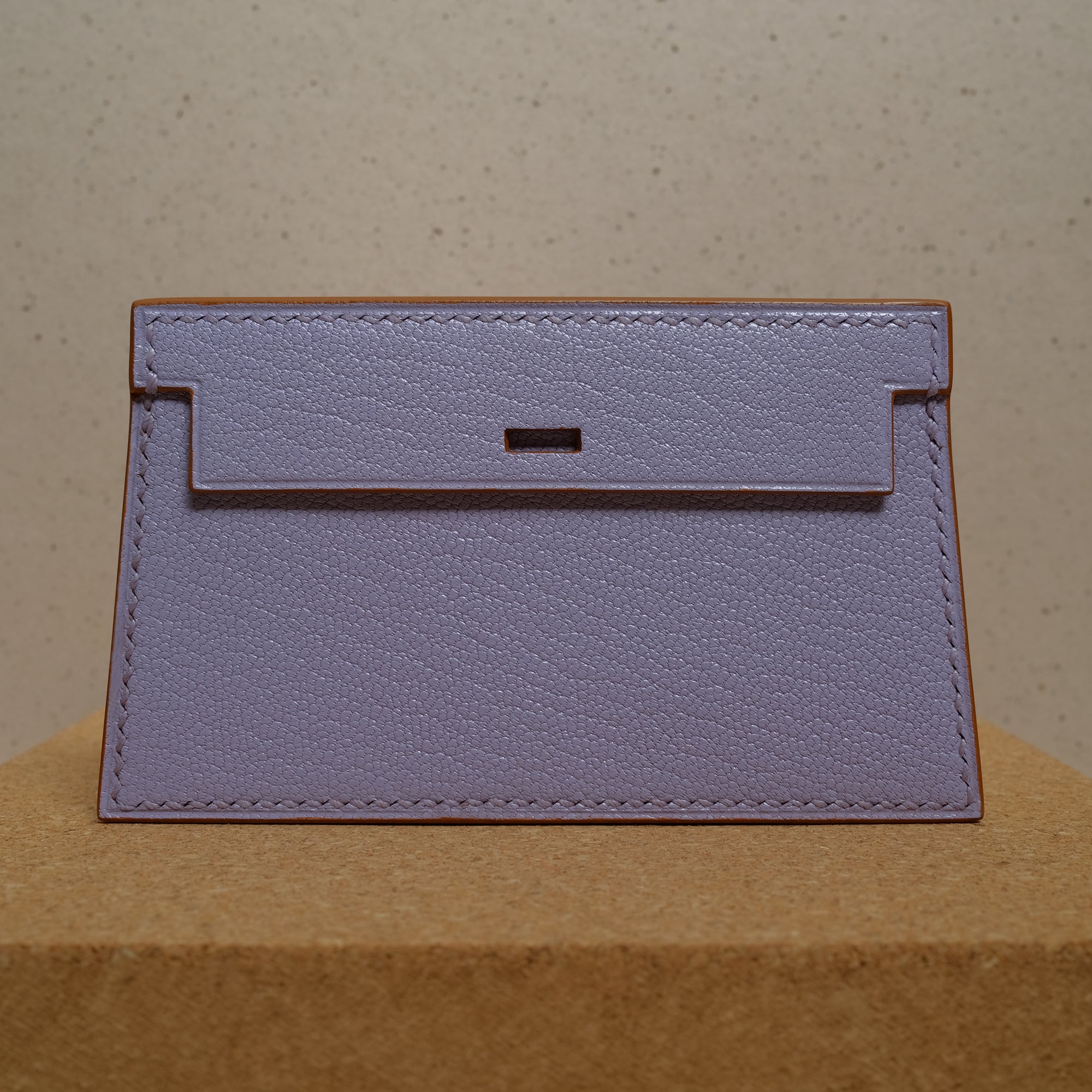 Card Wallet 2 in Lavender Chèvre