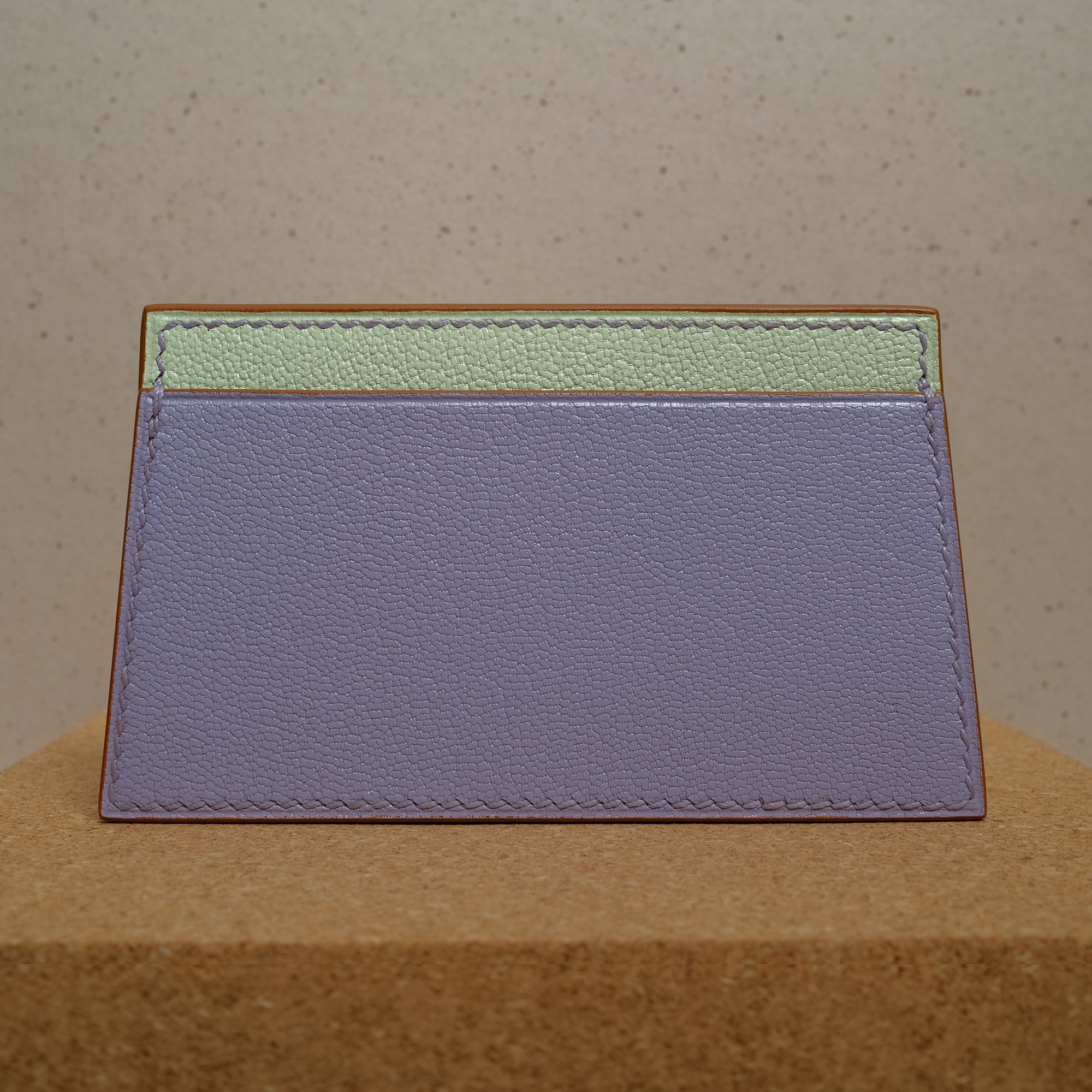 Card Wallet 2 in Lavender Chèvre
