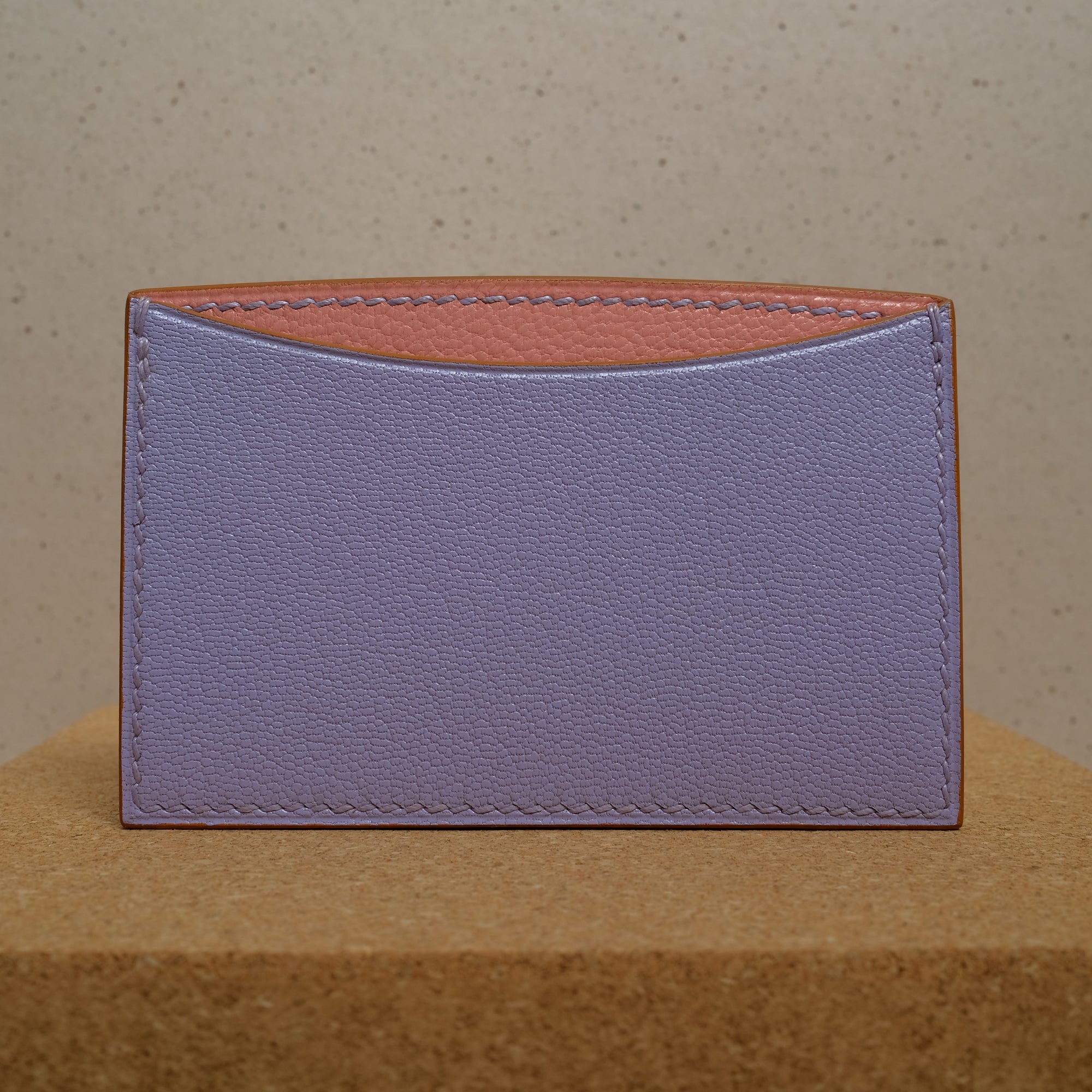 Card Wallet in Lavender Chèvre