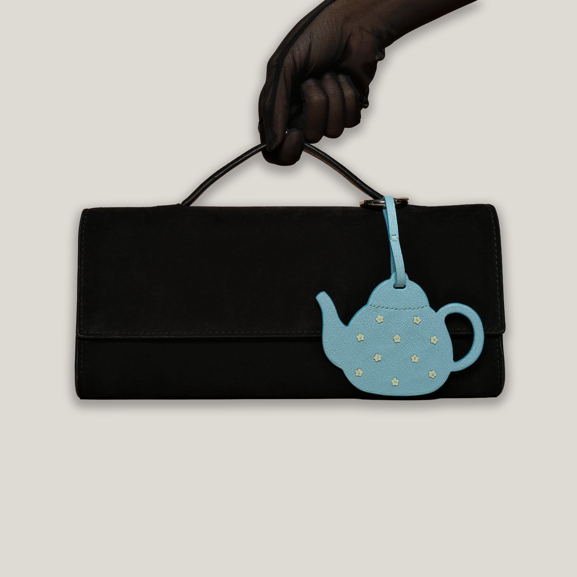 Lady Pouralot Charm in Sugar Blue Chèvre