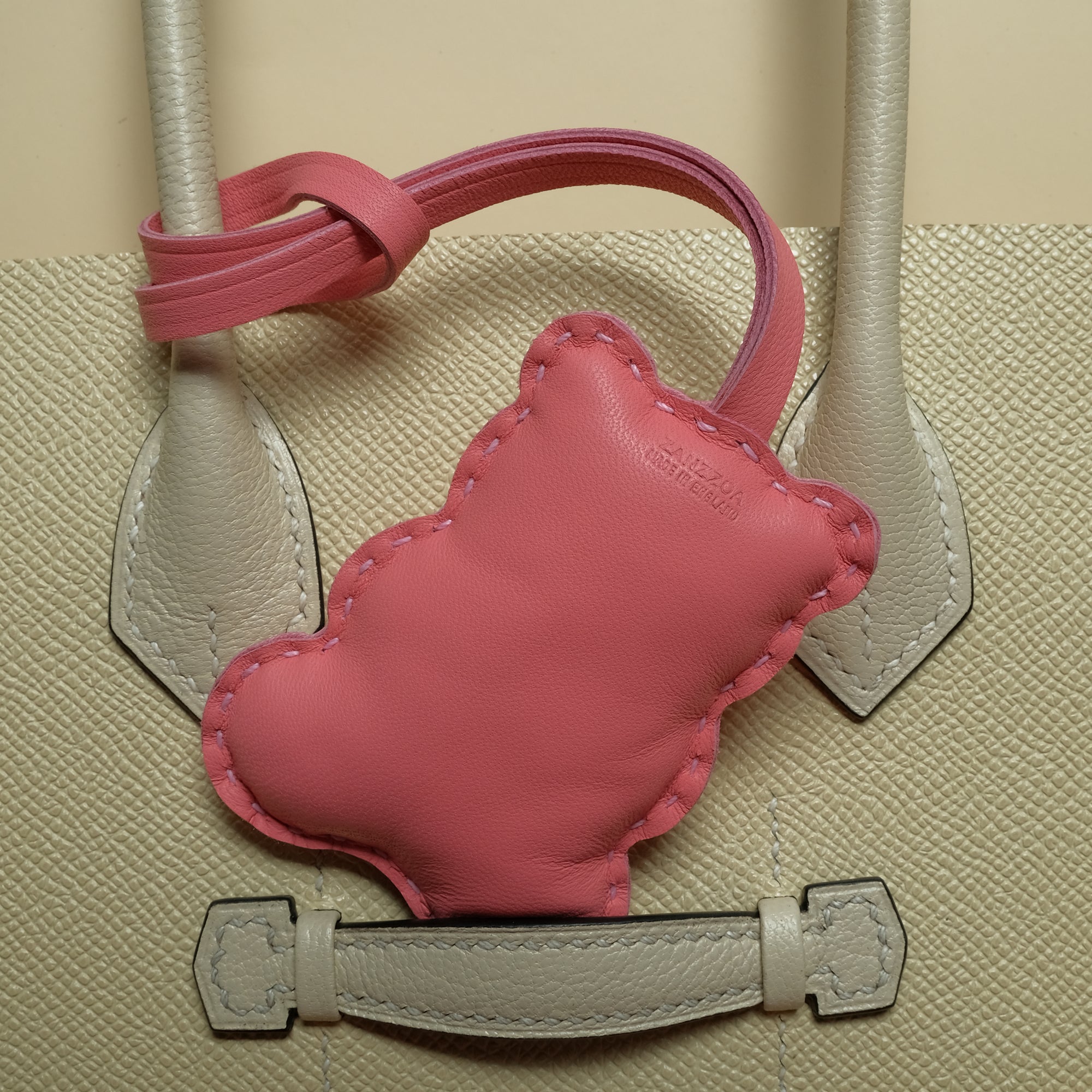 Bag Charm Blubby Bear Strawberry Bolt Lambskin