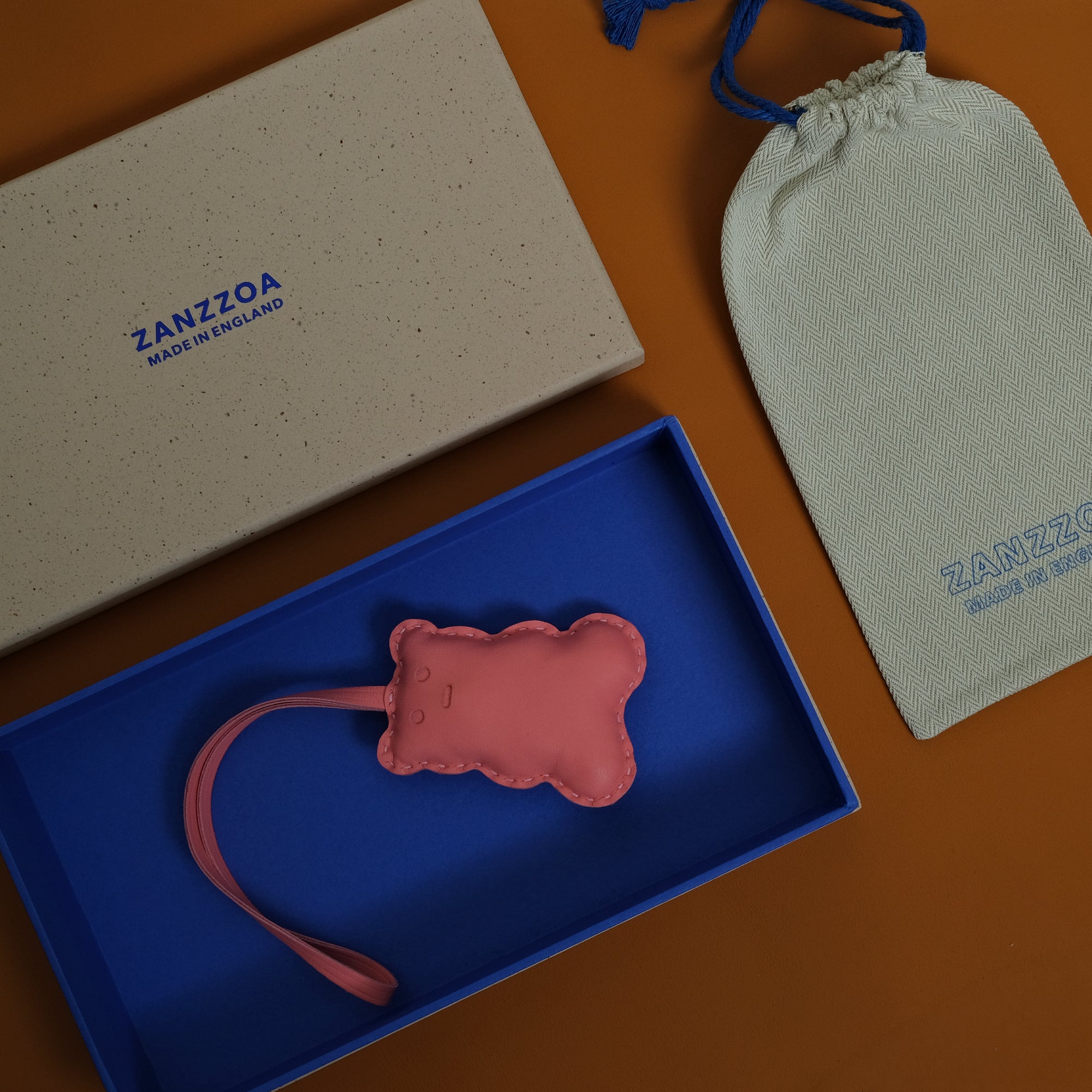 Bag Charm Blubby Bear Strawberry Bolt Lambskin